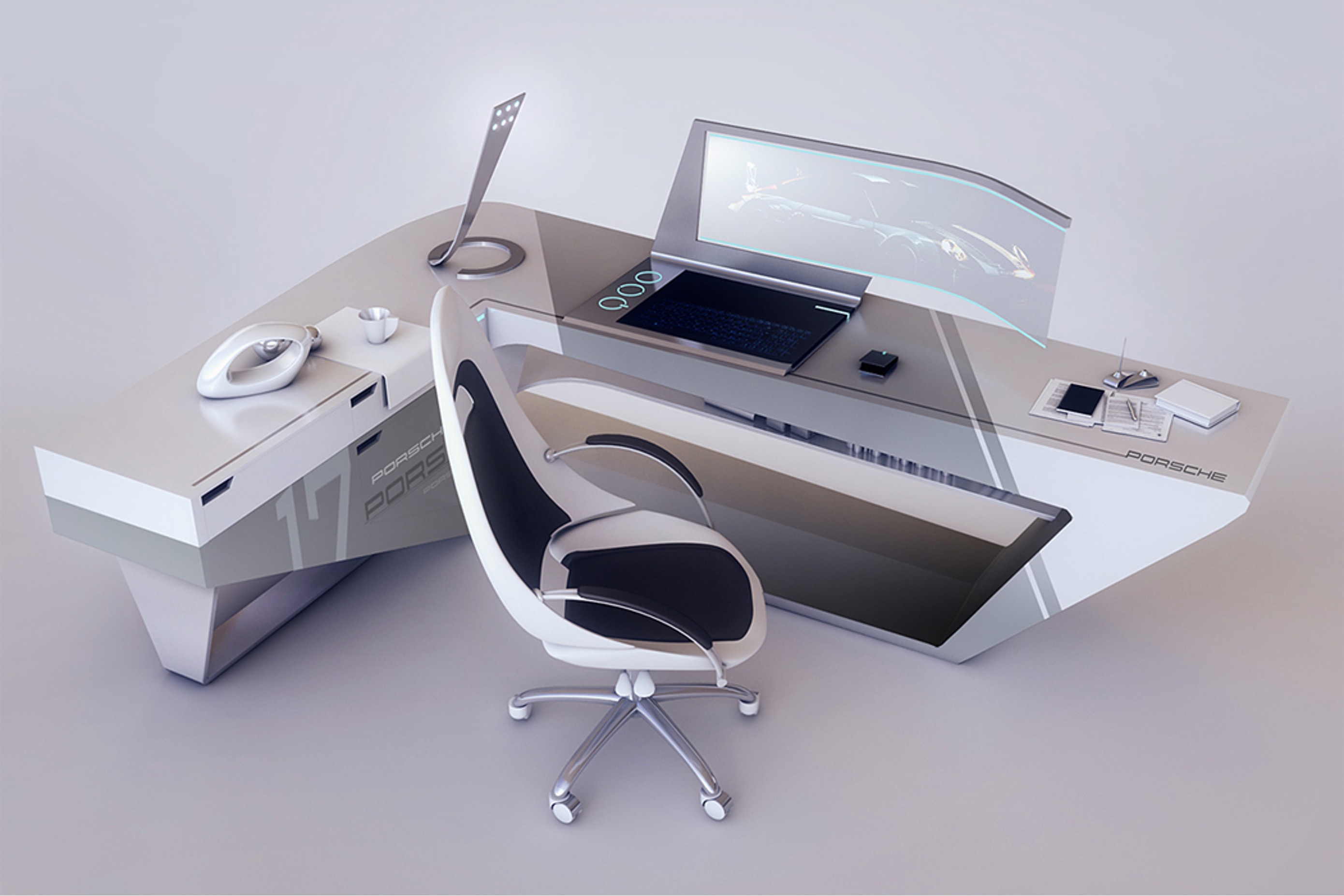 Futuristic Office Desk