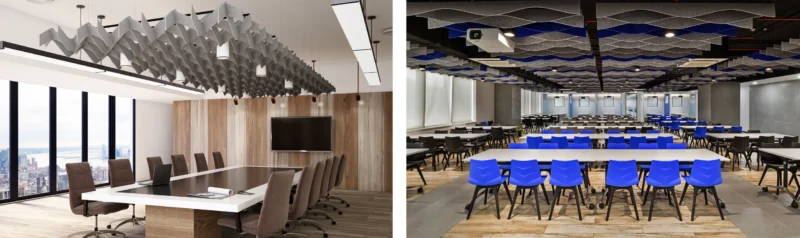 AcoustiQ Ceiling Baffles Quiet Stylish scaled 1
