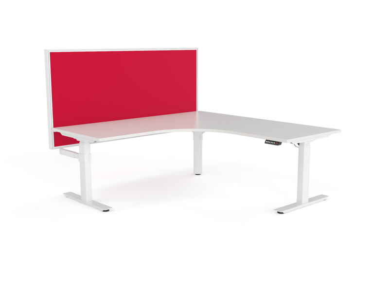 Agile Single 90° Workstation – Electric 2 Column
