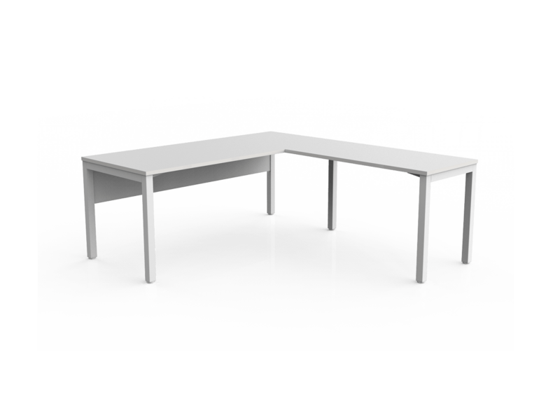 Axis Desk with Left or Right Hand Return Includes Melamine Modesty