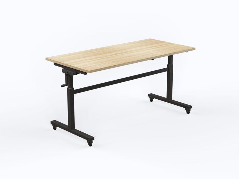 Axis HA Flip Table Black Powdercoated Frame v2
