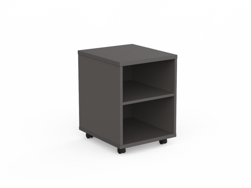EkoSystem Mobile Bookcase Unit New Oak