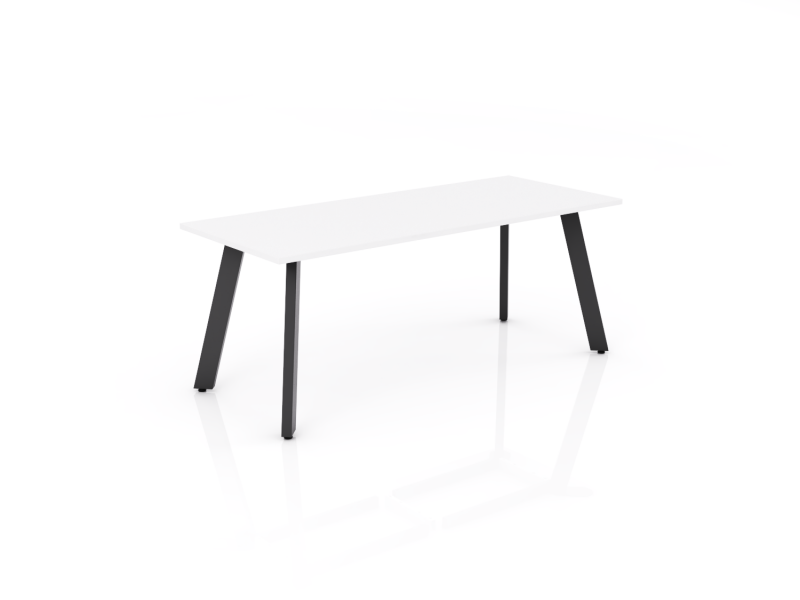 Flare Table 1800 x 750 Black WHT