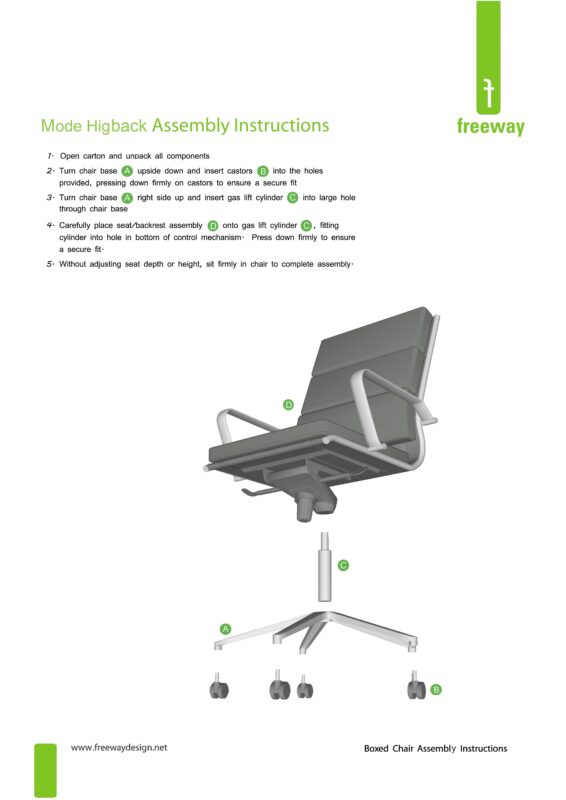 Mode Highback Assembly Instruction