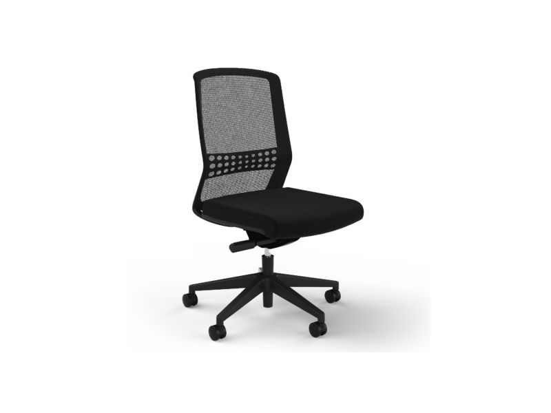 Motion Sync w Lumbar Black Fabric Seat 1