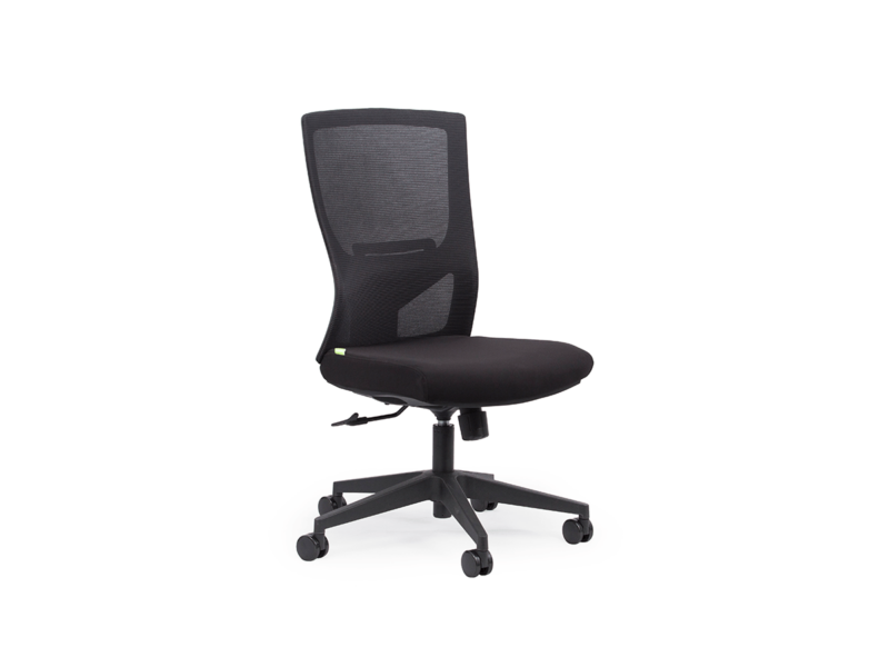 Optic Black Mesh Breathe Fabric Seat Black Nylon Base