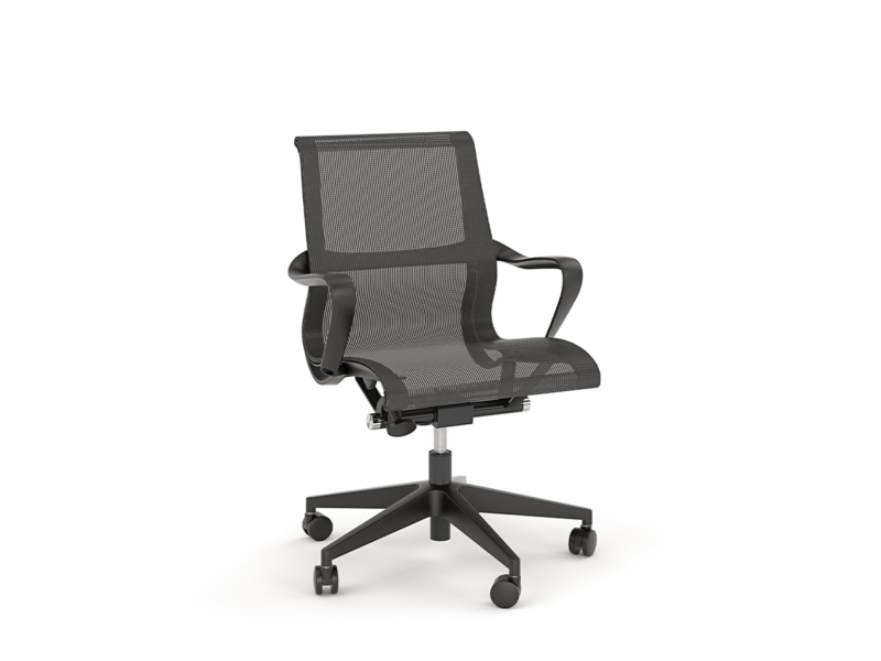 Scroll Black Mesh Black Nylon Base 1