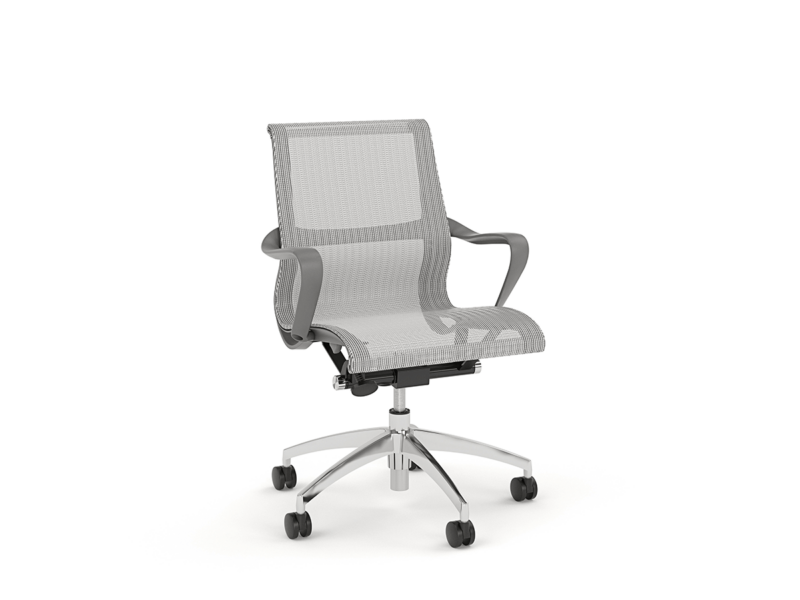 Scroll Grey Mesh Alloy Base 1 1