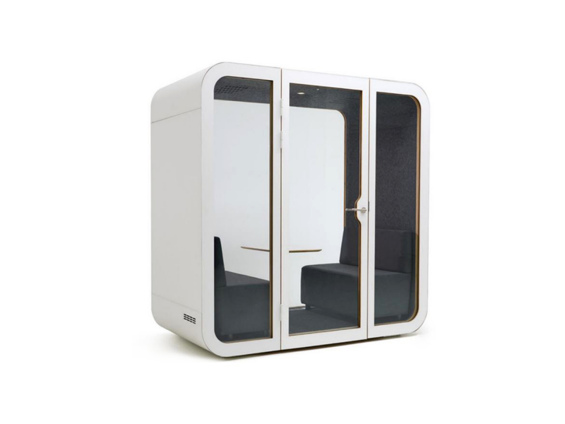 SpacePod 2 Person Booth White