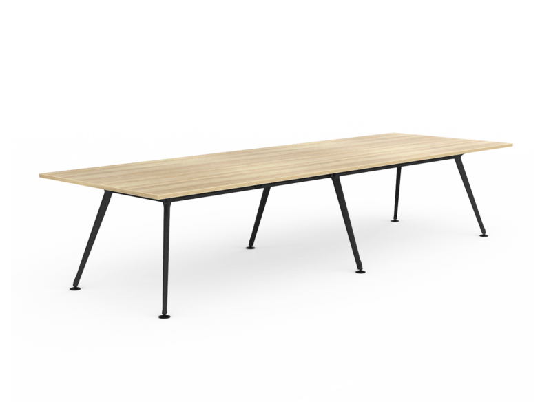 Team 6 Leg Boardroom Table Powdercoated Frame 1