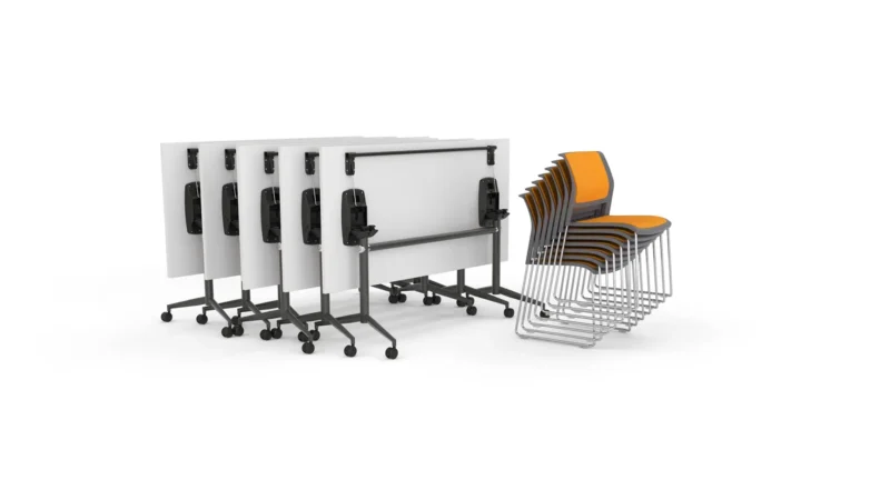 Uni Flip Table Chrome Game Chair Render 2 copy