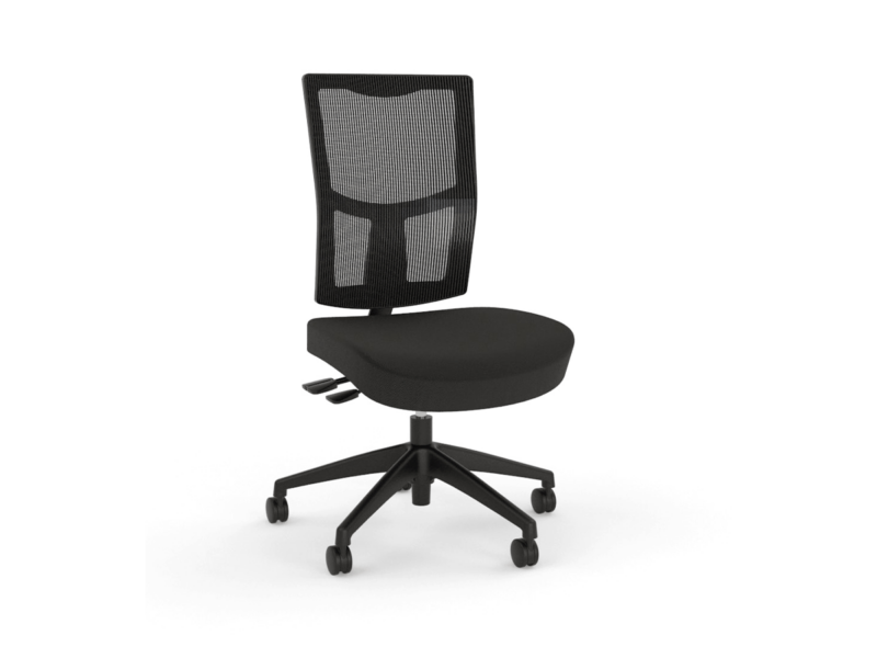 Urban Mesh Black Breathe Fabric Seat Black Nylon Base 1
