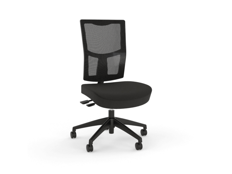 Urban Mesh Black Breathe Fabric Seat Black Nylon Base 2