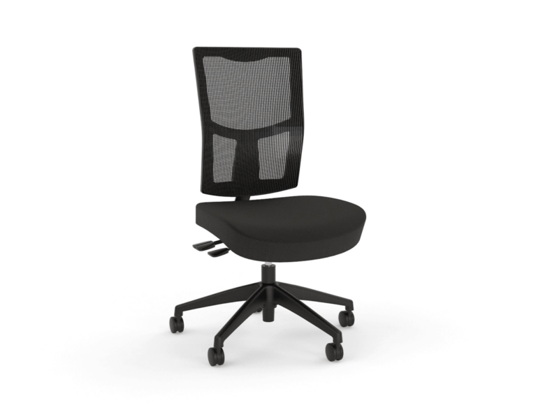 Urban Mesh Black Breathe Fabric Seat Black Nylon Base