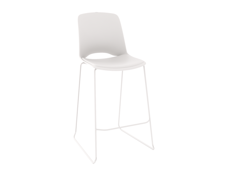 Vista Rise White Padded