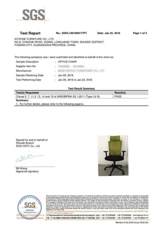 BIFMA Cert Optic pdf