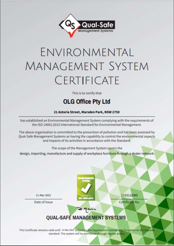 ISO 14001 Certificate 04