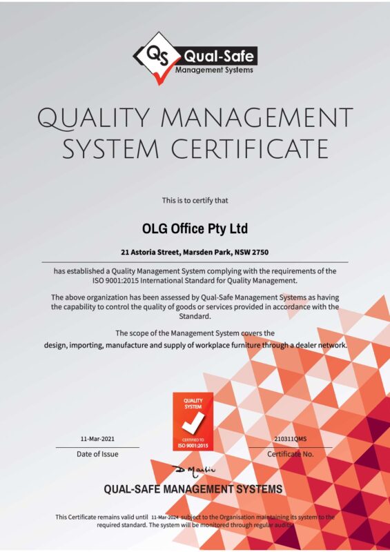 ISO 9001 Quality Certificate March 2021 pdf