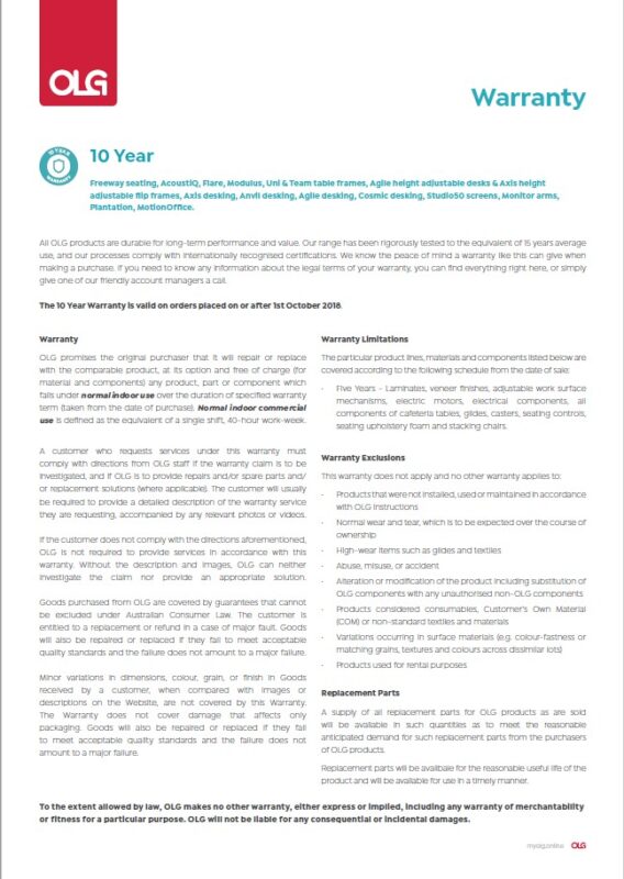 Warranty Certificate 2022