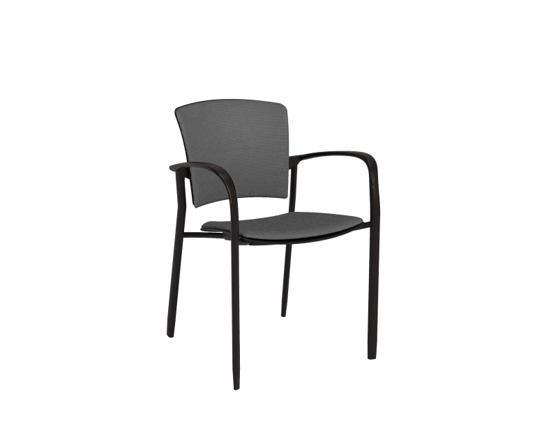OLG Office - Zipp Chair with arm Slate Grey