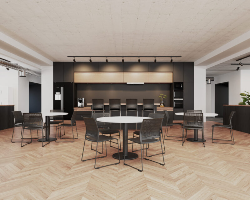 Stax Office Kitchen Scene Render