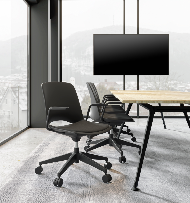 Vista Swivel Black Scene 1