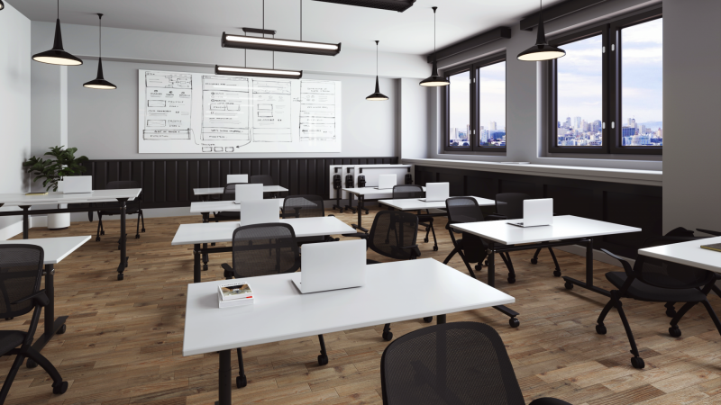 Ascend Table with Logic Chairs Scene 2