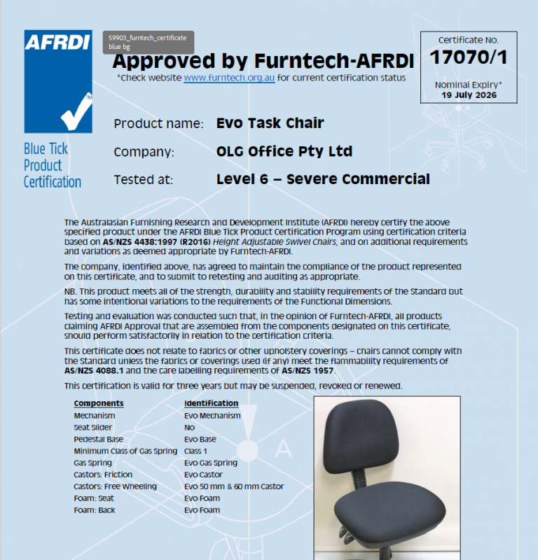 AFRDI Evo Chair 2023
