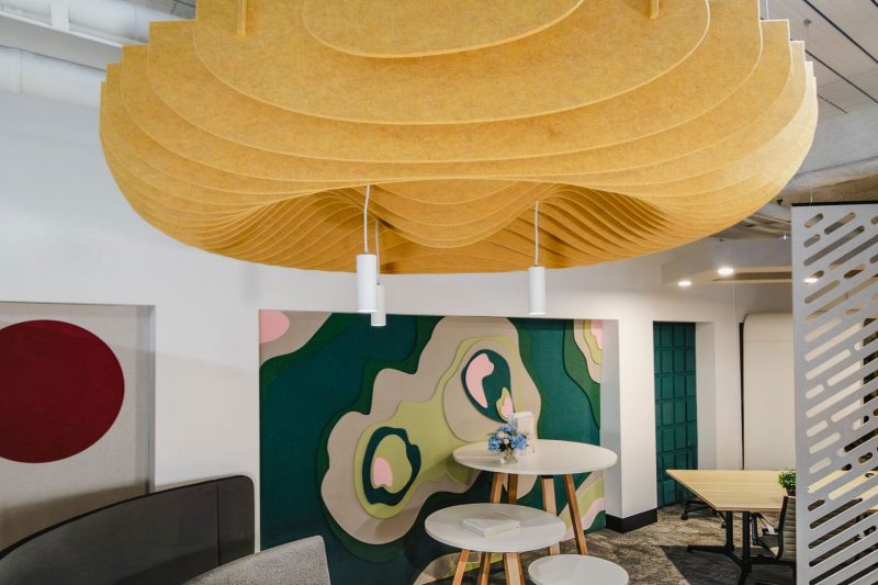 OLG Office -Yellow Ceiling Cloud