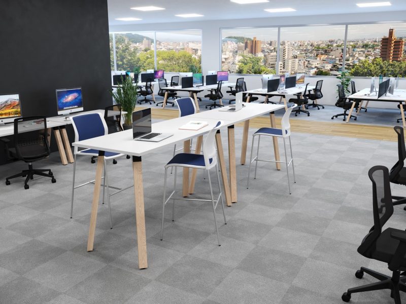 Plantation Desking Bar Leaners - OLG Office