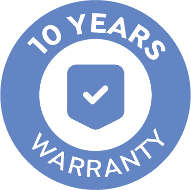 10 Years Warranty 