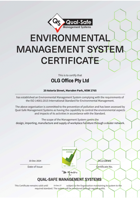 ISO 14001 EMS Certificate OLG December 2024 1