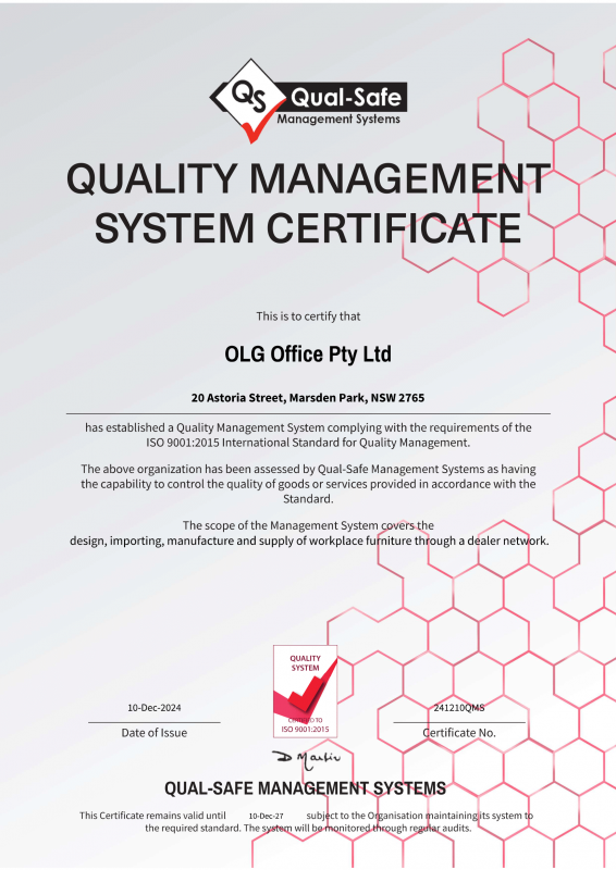 ISO 9001 QMS Certificate OLG December 2024 1