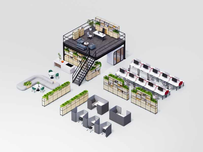 Rhodes Modular Shelving - OLG Office