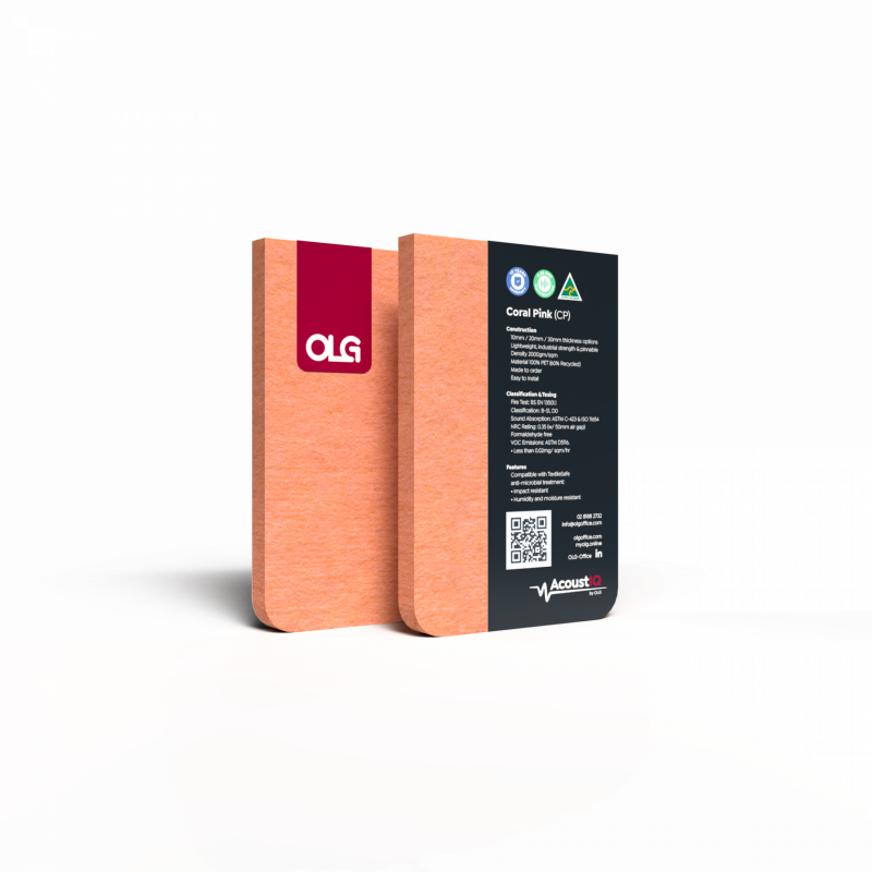 22 AcoustIQ Swatch Coral Pink