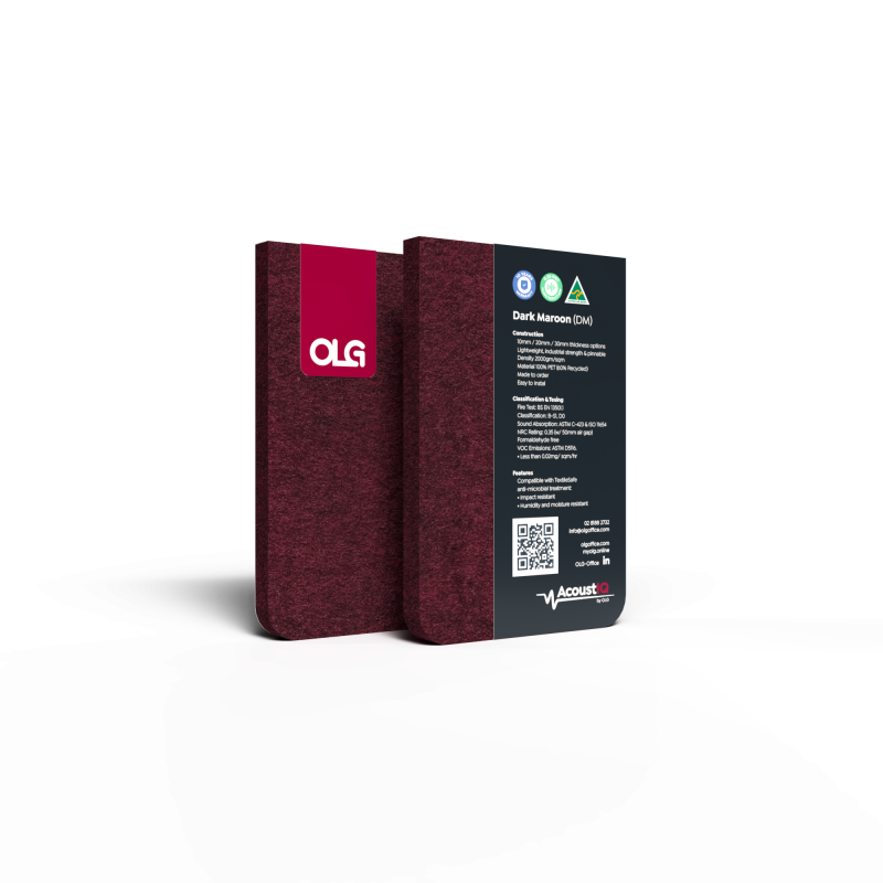 27 AcoustIQ Swatch Dark Maroon