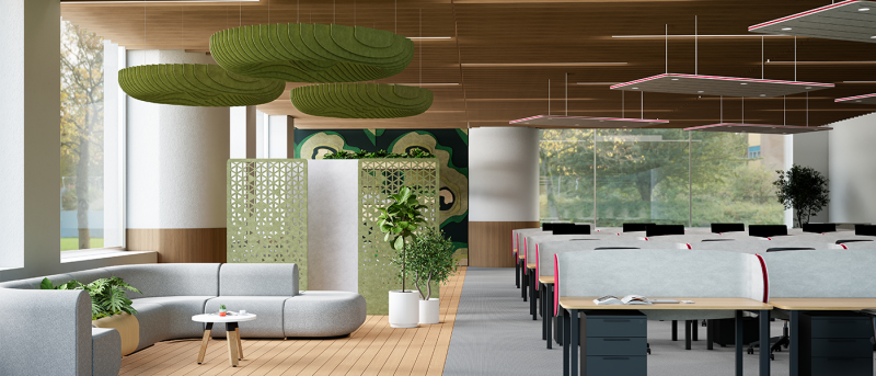 Acoustic Furniture and Soft Dividers
