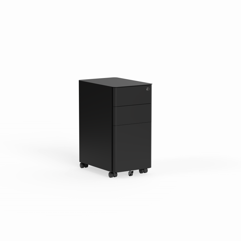 03 Tempo Narrow Mobile 592 x 300 x 450 Black