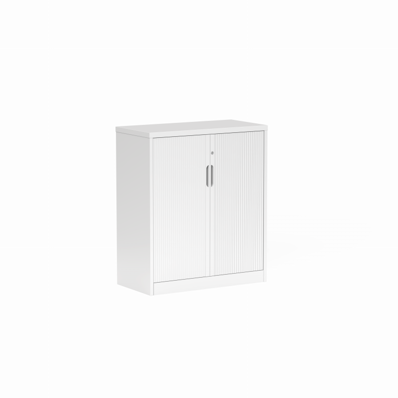 04 Tempo Tambour Cabinet 1020mmH x 900mmW x 450mmD White