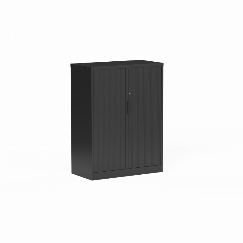 04 Tempo Tambour Cabinet 1200mmH x 900 x 450 with Planters Black