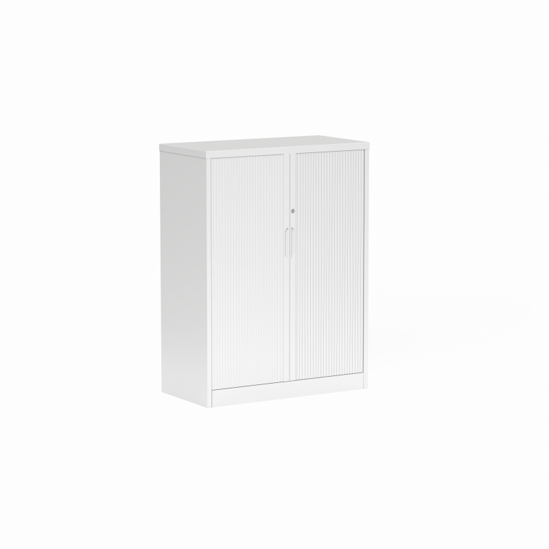 04 Tempo Tambour Cabinet 1200mmH x 900mmW x 450mmD White