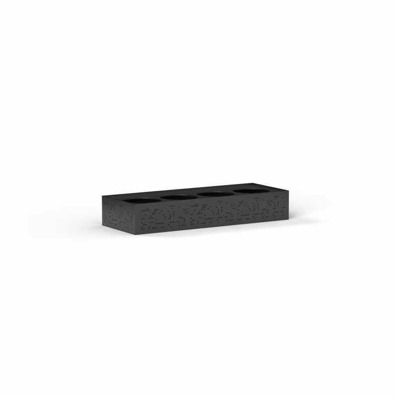 05 Tempo Planter Box 200H x 1200W x 450D Black 1