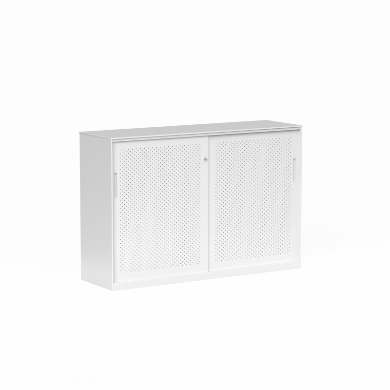 06 Tempo Sliding Door Credenza 1020H x 1530W x 450D White