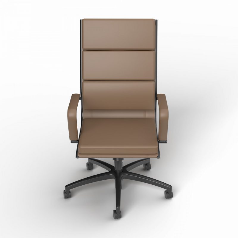 Mode Highback Chocolate PU Overhead View