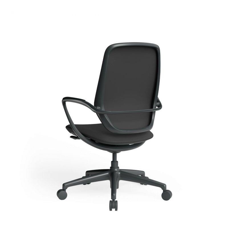 Astral Executive Chair Black Rear Back View