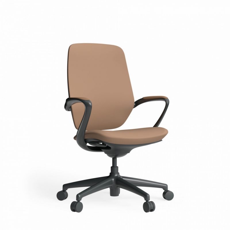 Astral Executive Chair Rich Brown Front Angled View