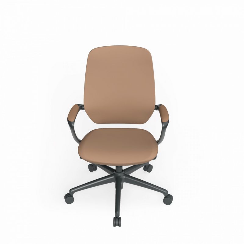 Astral Executive Chair Rich Brown Overhead View