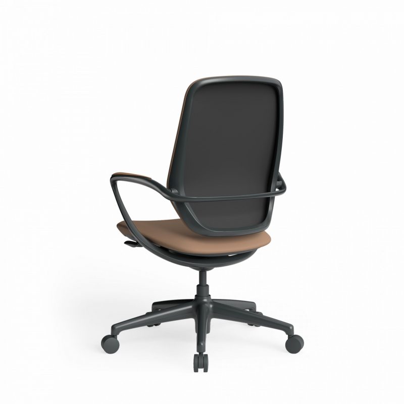 Astral Executive Chair Rich Brown Rear Back View