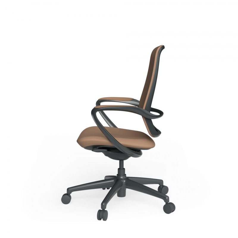 Astral Executive Chair Rich Brown Side