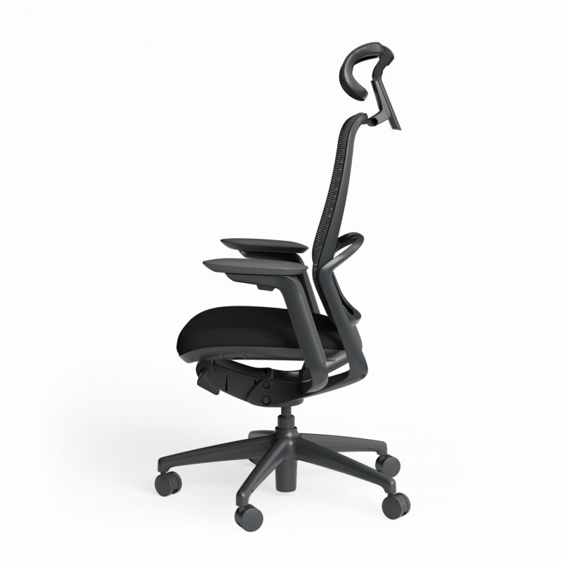 Astral Executive Chair with Adjustable Armrest Headrest Side View 1700